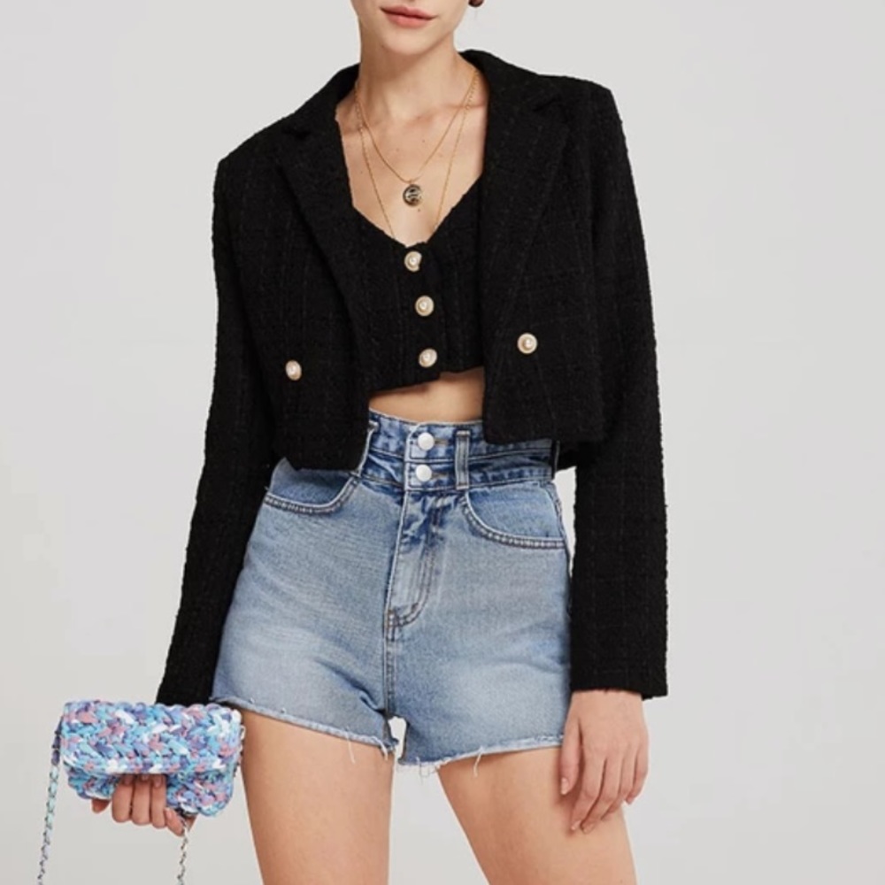 Storets Hadley Boucle Crop Jacket NWT